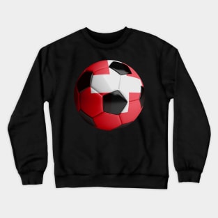 Switzerland Soccer Ball Crewneck Sweatshirt